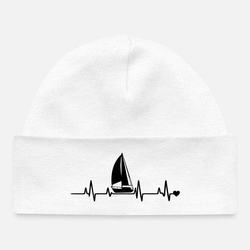 Voilier - Bonnet bébé bio - blanc
