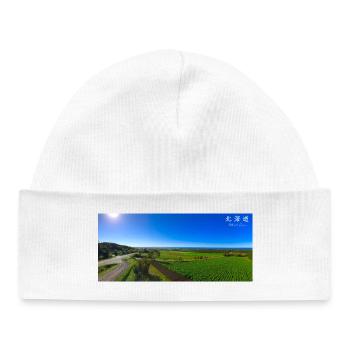 A Scenery in Hokkaido - Baby Organic Beanie - white - Front