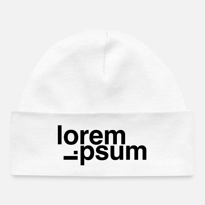 Lorem Ipsum - Baby Organic Mütze - Weiß