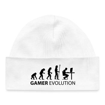 gamer evolution - Baby Organic Mütze - Weiß - Vorne