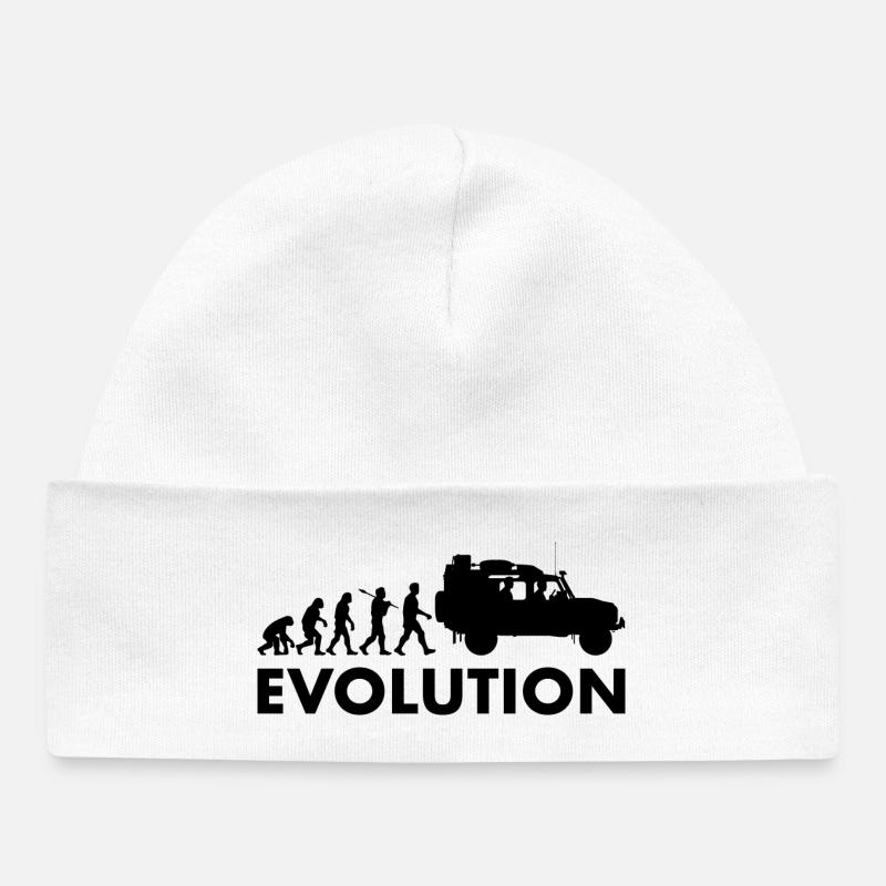 Defender 110 Offroad Evolution - Baby Organic Beanie - white