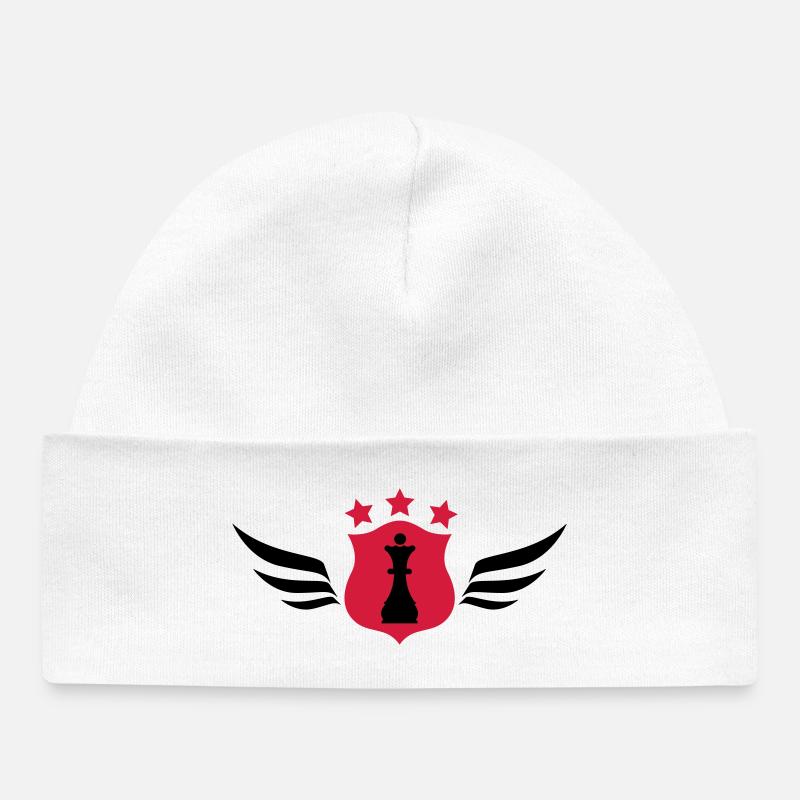 Chess / Geek / Game / Player / Schach / Echecs - Baby Organic Beanie - white