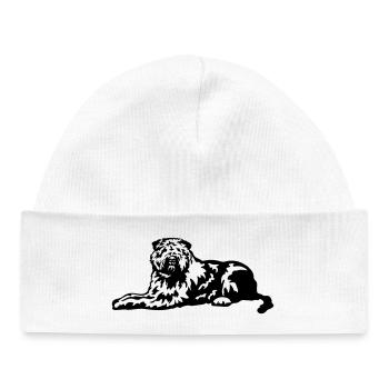 Bouvier de Flandres - Bonnet bébé bio - blanc - Devant