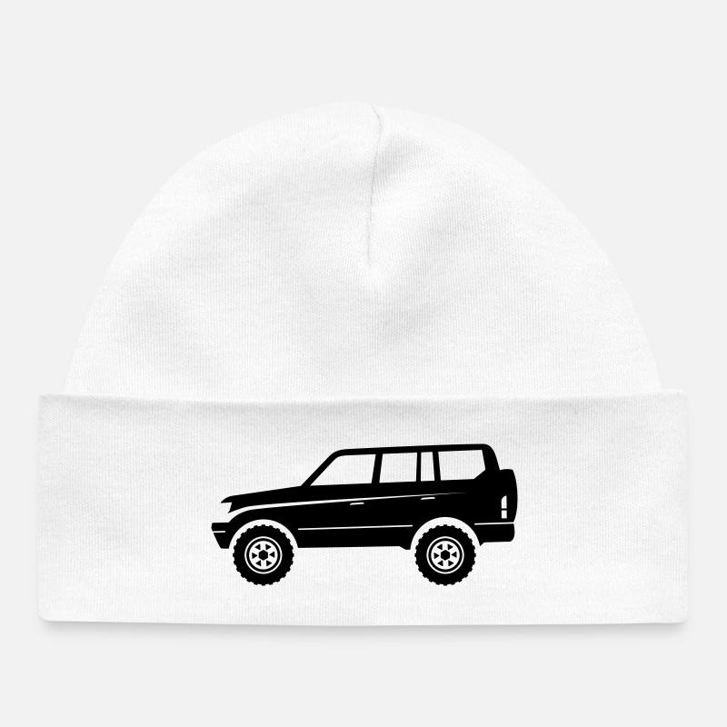 VUS d’aventure tout-terrain - Bonnet bébé bio - blanc