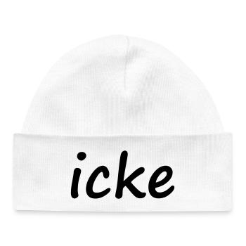 icke - Bonnet bébé bio - blanc - Devant