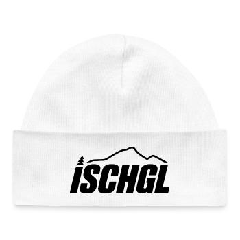 Ischgl - Souvenir Design - Baby Organic Mütze - Weiß - Vorne