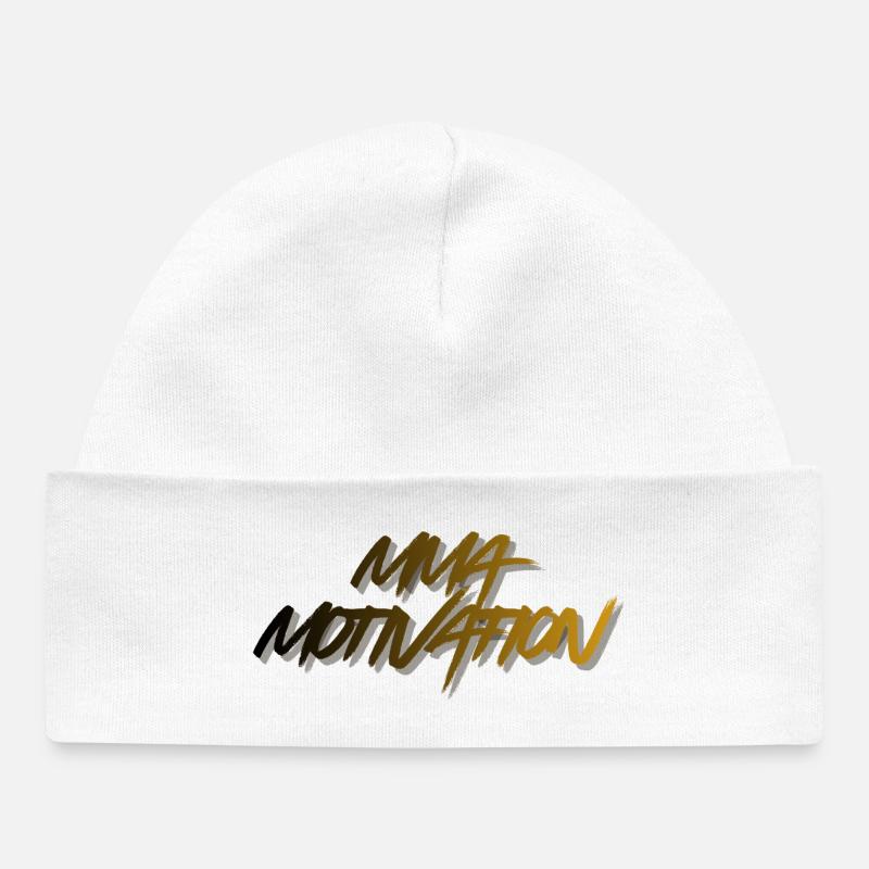  MMA Doré Graffiti - Bonnet bébé bio - blanc