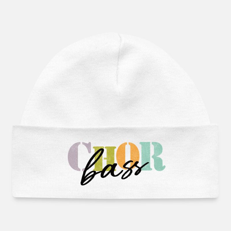 Basse de chœur - Bonnet bébé bio - blanc