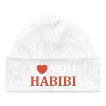 Ich liebe dich, Habibi. - Baby Organic Mütze - Weiß - Vorne
