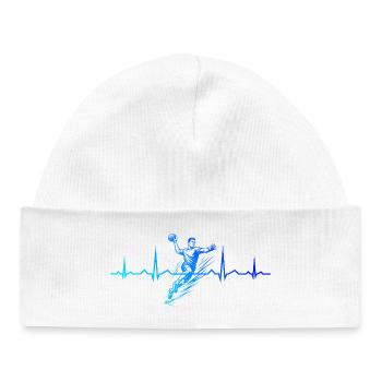 Handball Fans aufgepasst schlichtes Statement für - Baby Organic Beanie - white - Front