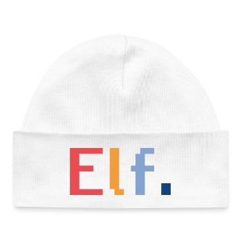 Cadeau rétro de lutin pour le 11e anniversaire - Bonnet bébé bio - blanc - Devant