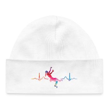 Boulderer heartbeat Bouldering Bouldering - Baby Organic Beanie - white - Front