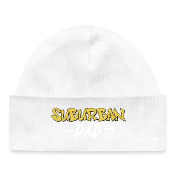 Père de banlieue, art jaune du graffiti - Bonnet bébé bio - blanc - Devant