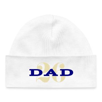 Dad 26 Baby Dad Father's Day Gift Dad 2026 - Baby Organic Beanie - white - Front