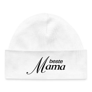 Meilleure maman - Bonnet bébé bio - blanc - Devant