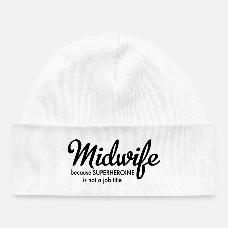 6061912 125585140 midwife - Bonnet bébé bio - blanc