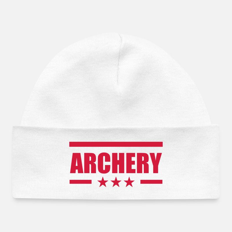 Archery / Bogenschießen / Tir à l'arc - Bonnet bébé bio - blanc