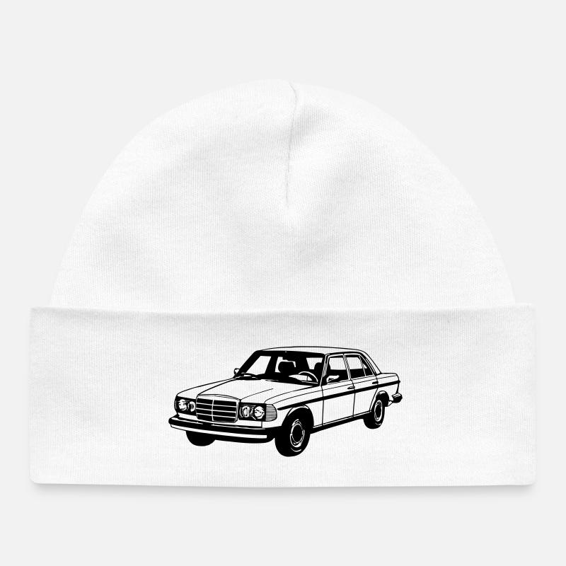 MB W123 , Youngtimer / Oldtimer ...(25) - Baby Organic Mütze - Weiß