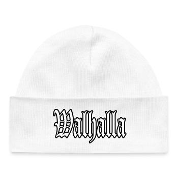 walhalla odin thor viking viking sticker shirt - Baby Organic Beanie - white - Front