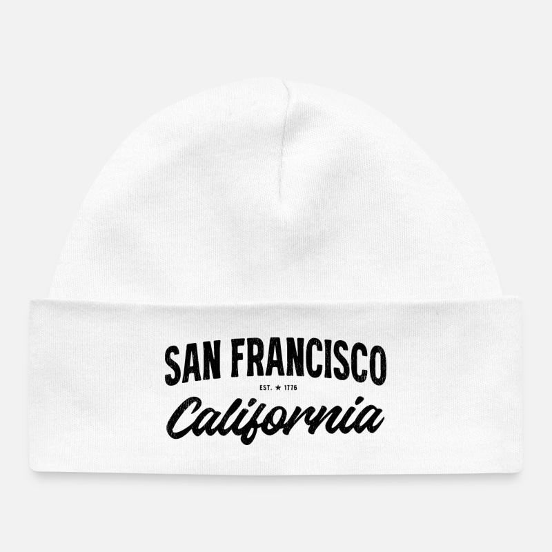 San Francisco - Bonnet bébé bio - blanc