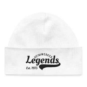 DIY legend since 1975 - Baby Organic Beanie - white - Front