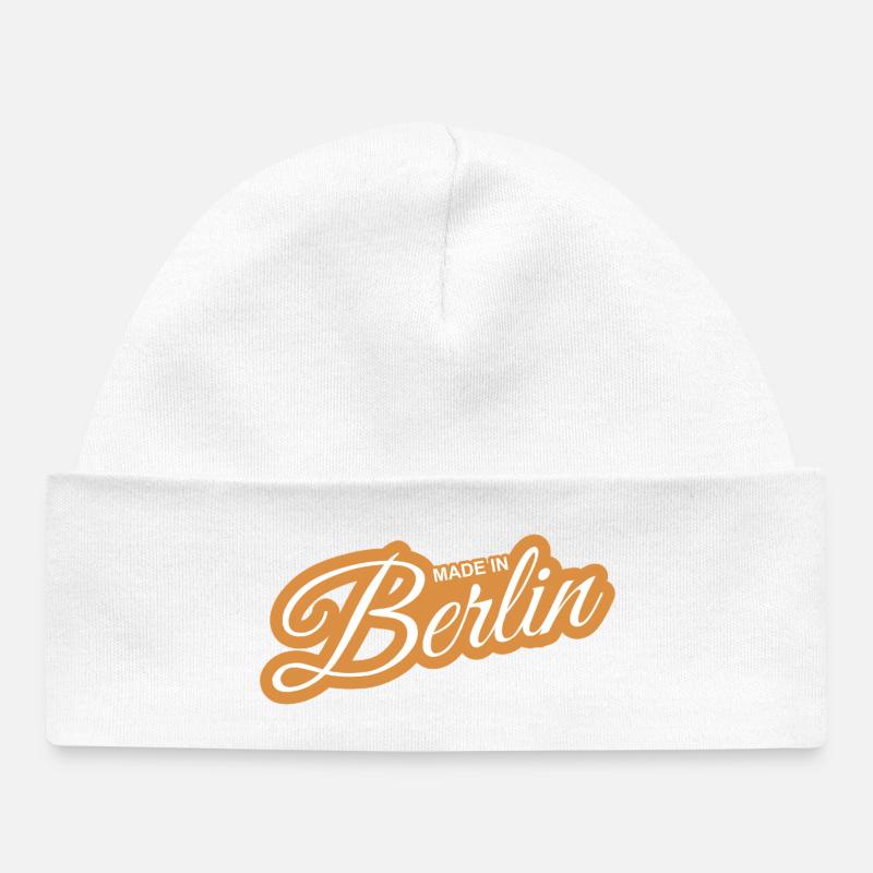 Berlin - parce que c’est votre ville ! - Bonnet bébé bio - blanc