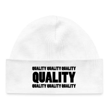 Quality - Baby Organic Beanie - white - Front