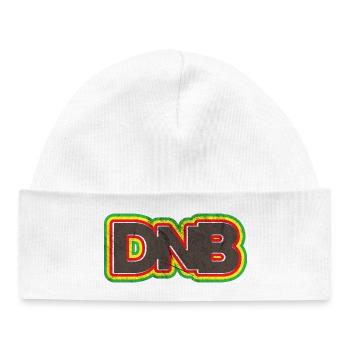 DnB Graffiti Junglist Grunge Logo - Baby Organic Beanie - white - Front