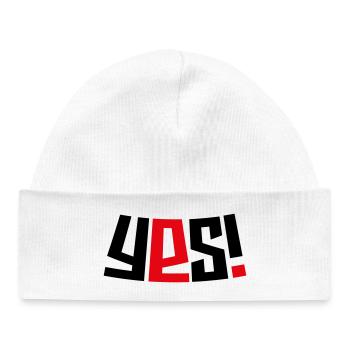 Yes! - Bonnet bébé bio - blanc - Devant
