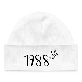 1988 - Baby Organic Beanie - white - Front