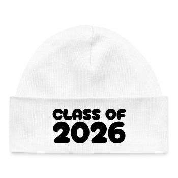 Class of 2026 - Baby Organic Beanie - white - Front