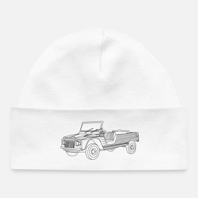 La Mehari - Bonnet bébé bio - blanc