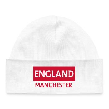 Skyline de Manchester City en Angleterre - Bonnet bébé bio - blanc - Devant