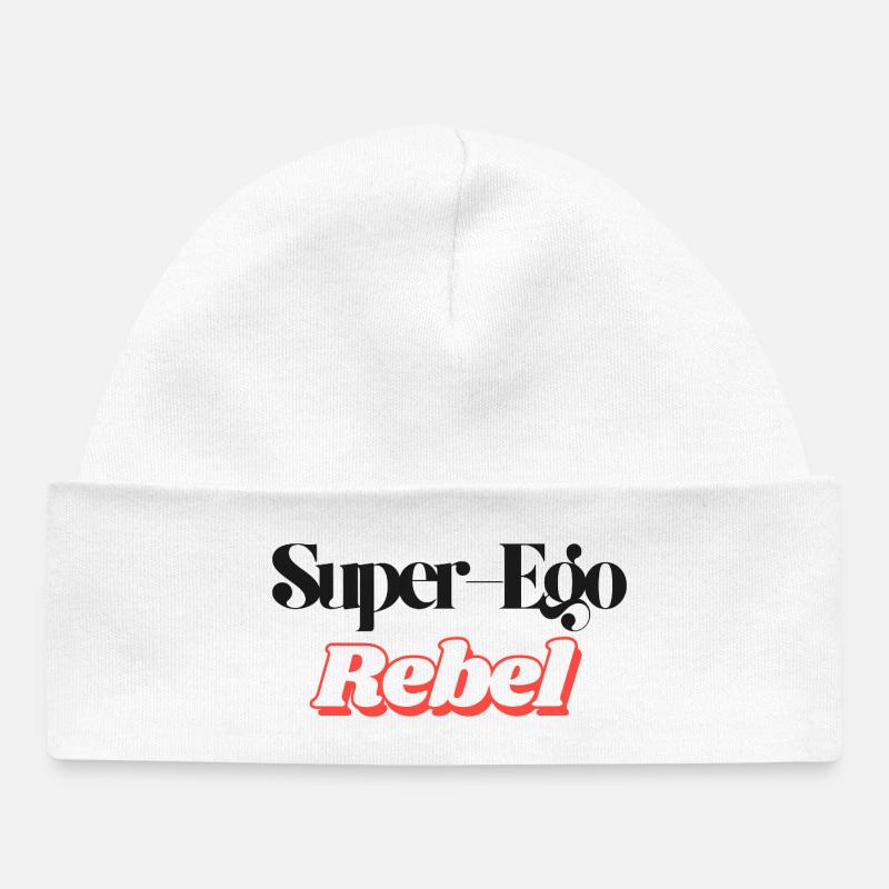 Super-Ego Rebelle - Bonnet bébé bio - blanc