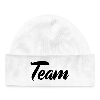 Équipe - Bonnet bébé bio - blanc - Devant