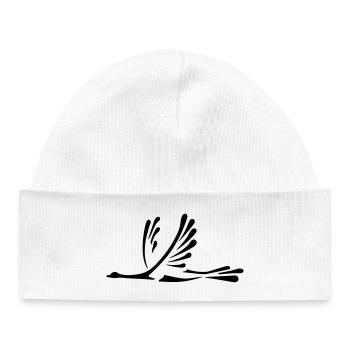Oiseau - Bonnet bébé bio - blanc - Devant