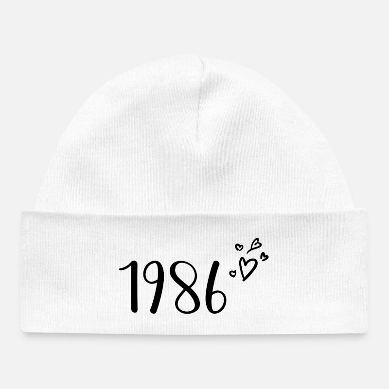 1986 - Bonnet bébé bio - blanc
