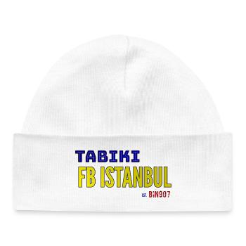 TABIKI FB ISTANBUL Contrast Design - Baby Organic Beanie - white - Front