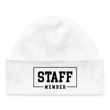 Membre du personnel - Bonnet bébé bio - blanc - Devant