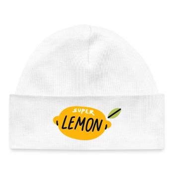 Super Lemon Shirt Beauté Fruit Design Été - Bonnet bébé bio - blanc - Devant