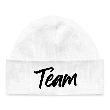 Team - Baby Organic Beanie - white - Front