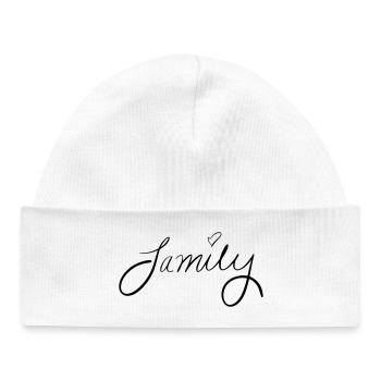 Family - Baby Organic Beanie - white - Front