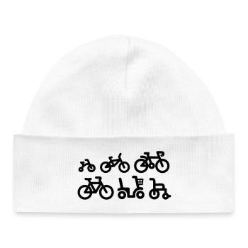 Evolution bicycle racing cycling bicycle racing - Baby Organic Beanie - white - Front