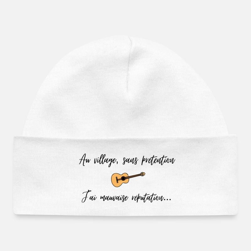 La mauvaise réputation - Bonnet bébé bio - blanc
