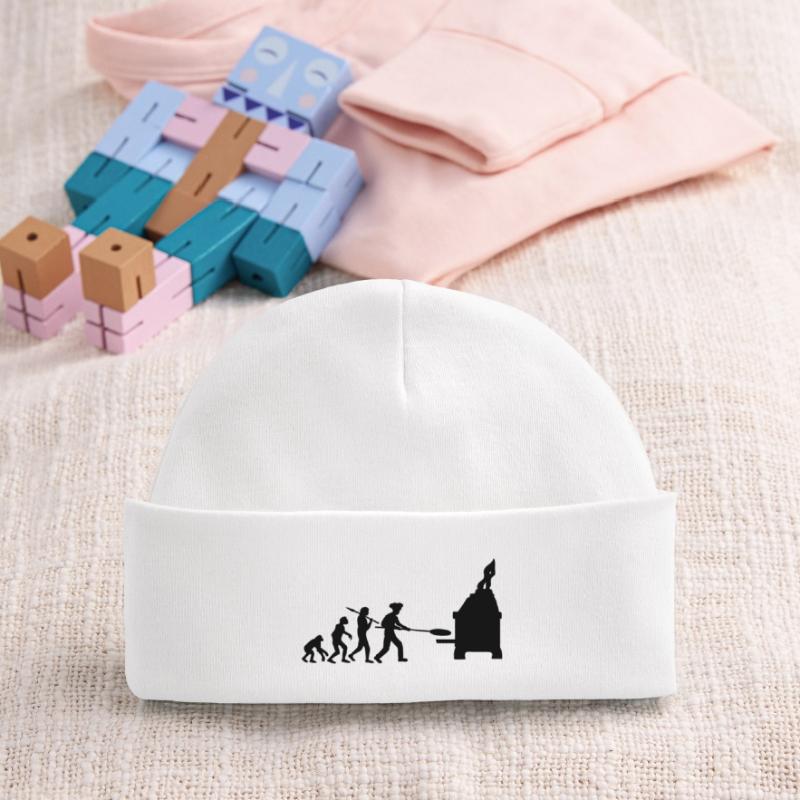 Evolution Pizza Baker Baby Organic Beanie