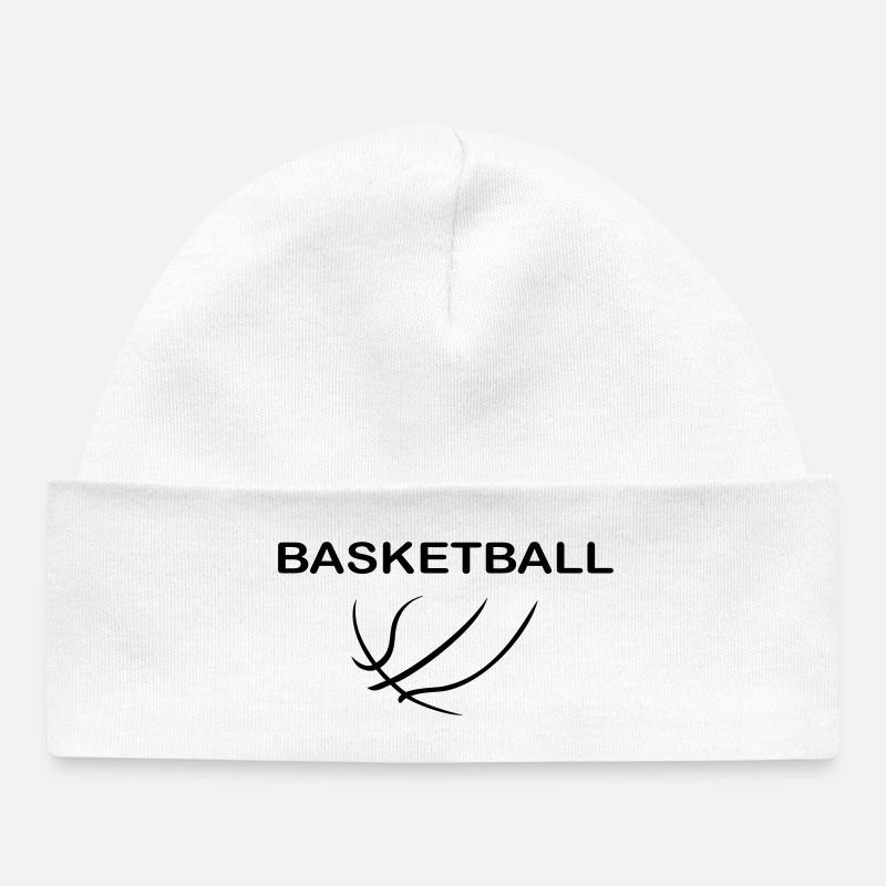 Basketball - Baby Organic Mütze - Weiß