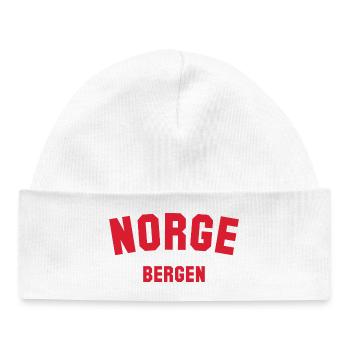 BERGEN, Norvège Norwegen Norge - Bonnet bébé bio - blanc - Devant