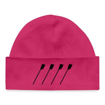 Rudder Sketch - Baby Organic Beanie - white - Front