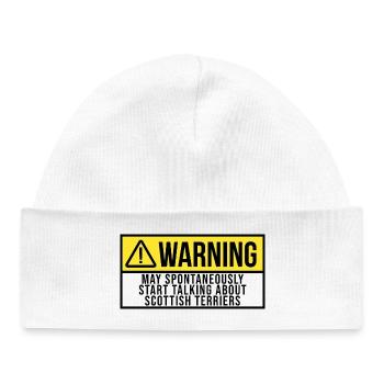 Scottish Terrier - Baby Organic Beanie - white - Front