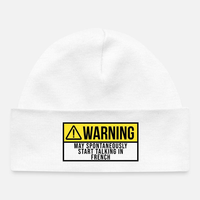 Français - Bonnet bébé bio - blanc